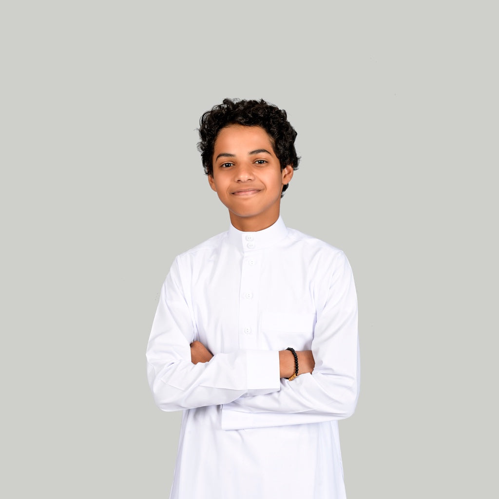 Kids Winter Thobe - White - Nusuki MY