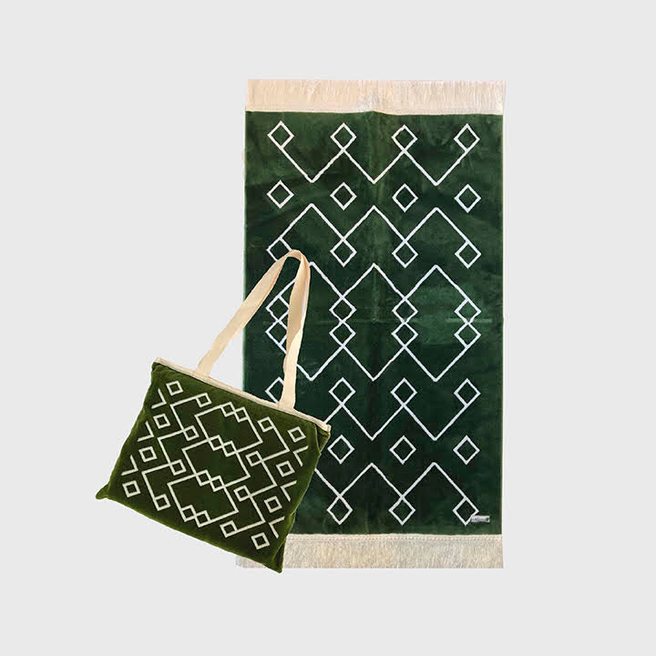 AlRidwan Prayer Mat with Handbag - Nusuki MY