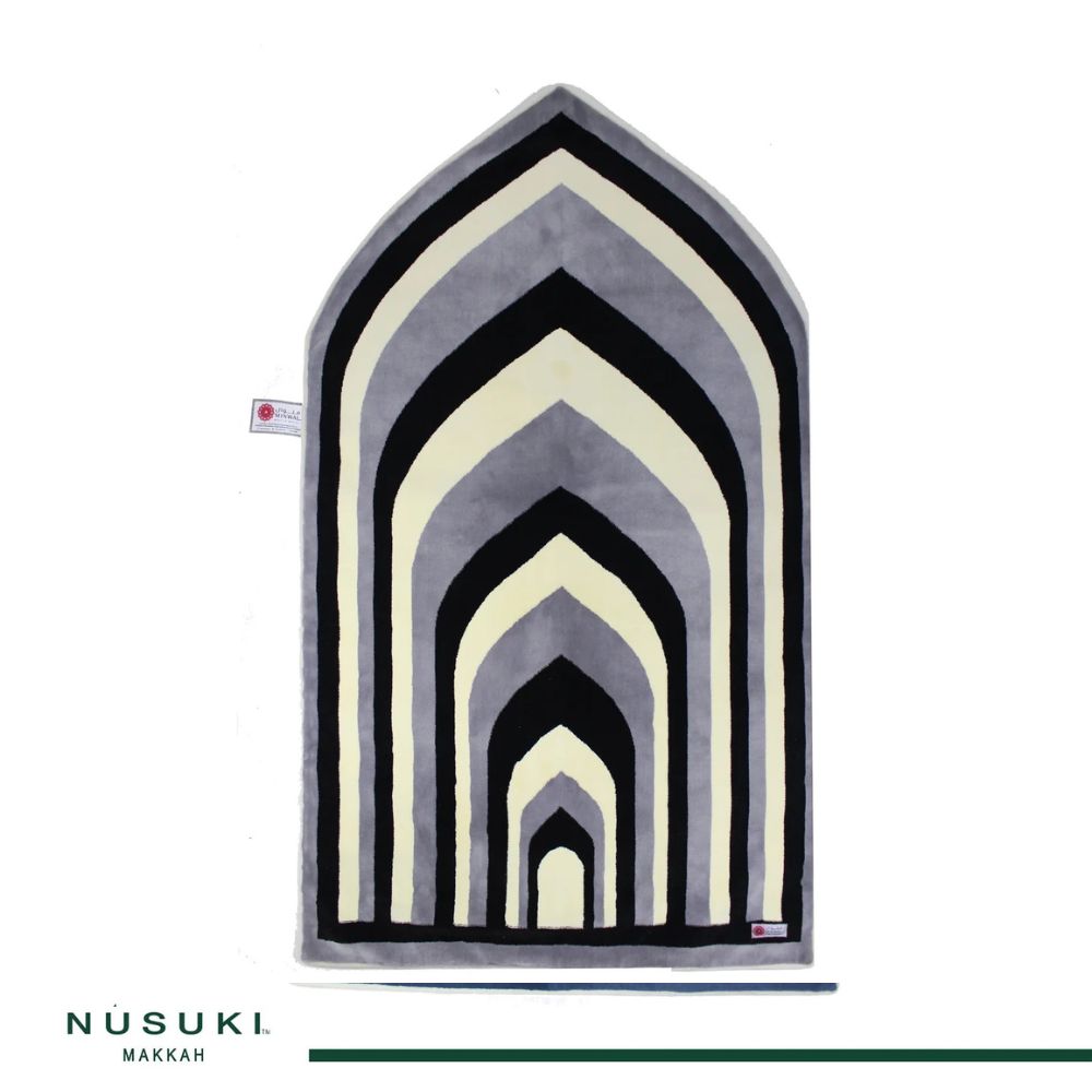 Al Noor Padded Prayer Mat Arched  with Handbag - Nusuki MY