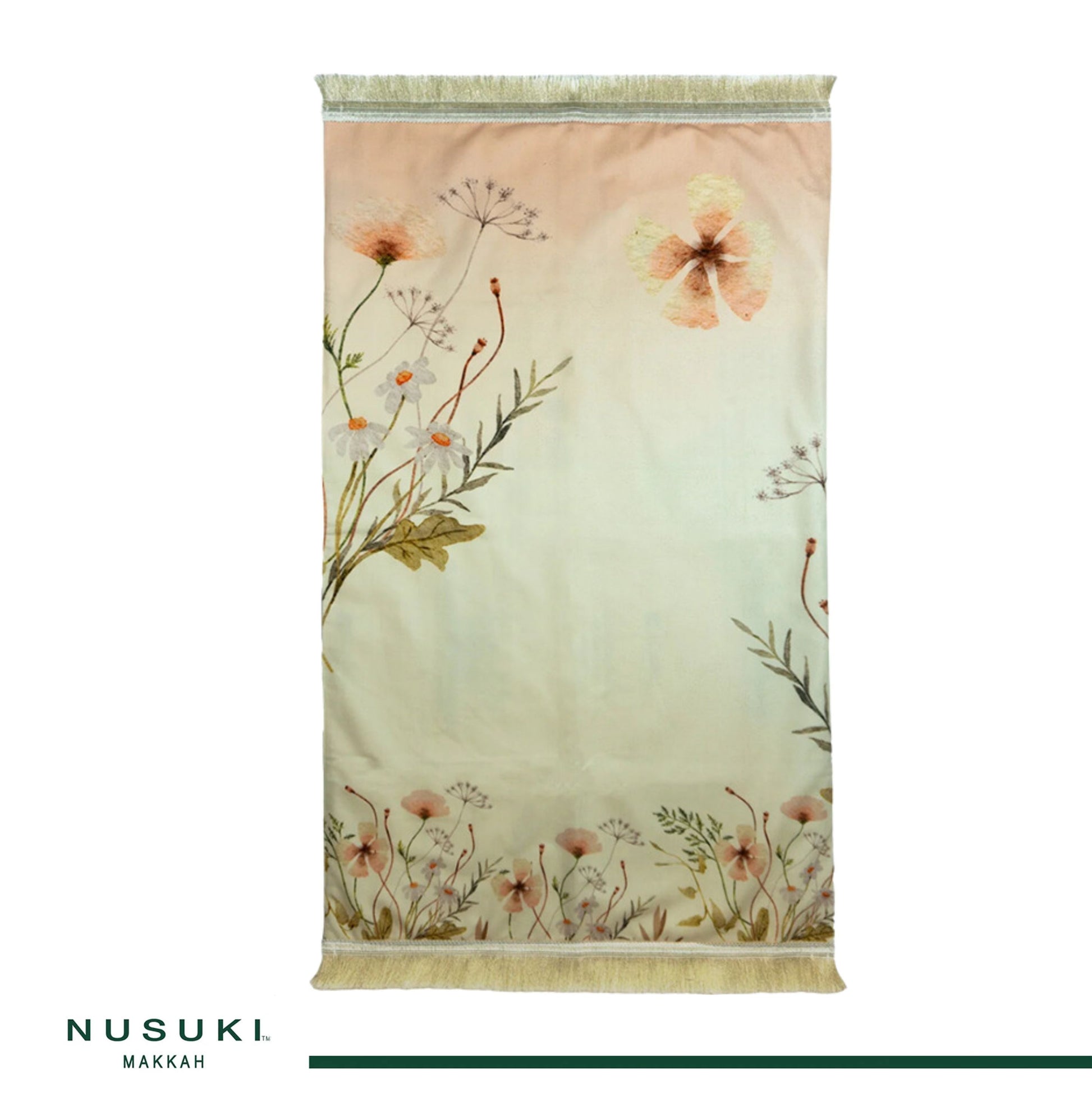 Flower Padded Prayer Mat With HandBag - Nusuki MY
