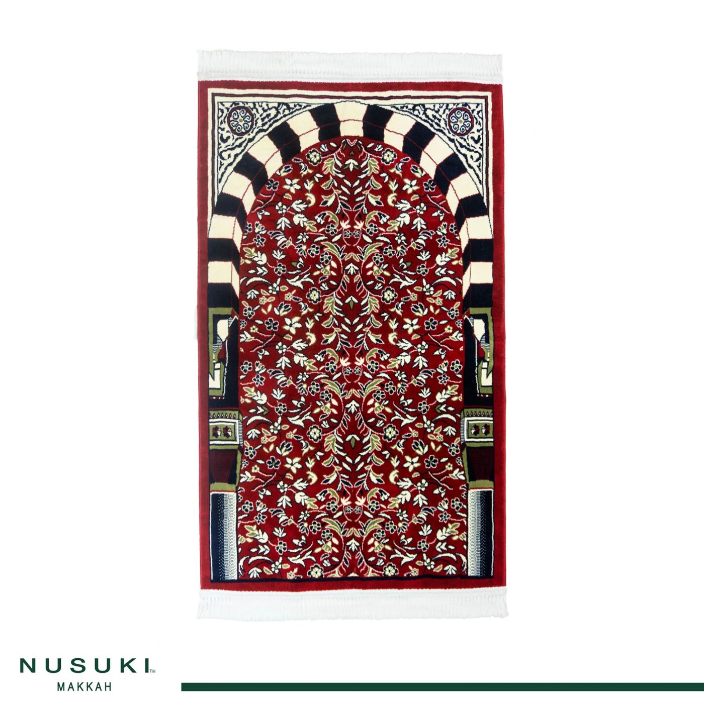 Al Rawda Al Sharifah Prayer Mat  with Handbag Made in Medina - Nusuki MY