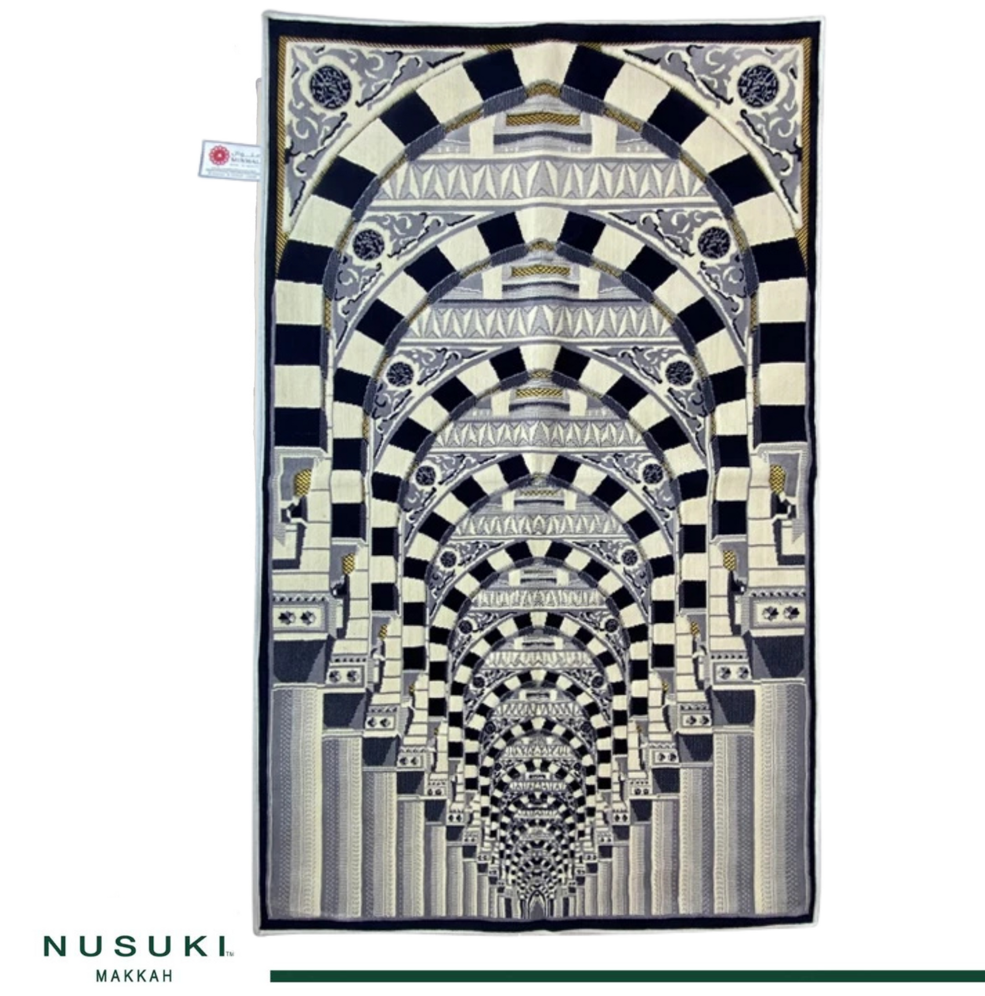 Multi Archs Prayer Mat Made In Madinah - Nusuki MY