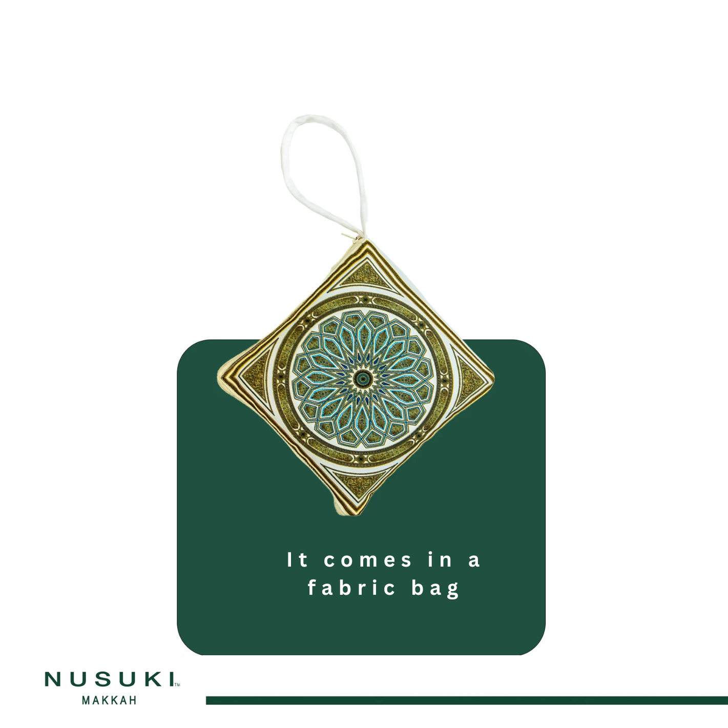Wooden Dome Pattern Travel Prayer Mat with Bag