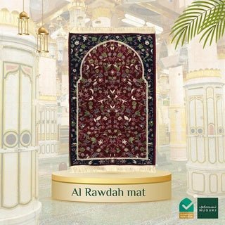 Al Rawdah Prayer Mat with Handbag - Prayer Mat | Nusuki MY
