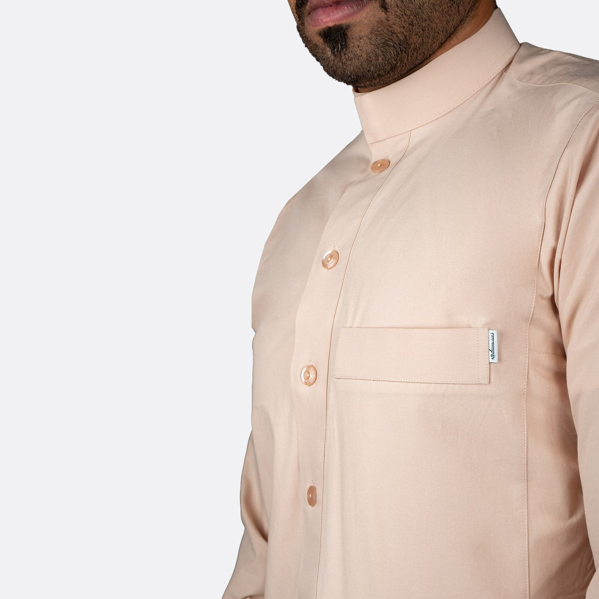 Classic Cotton Thobe Beige - thobe | Nusuki MY