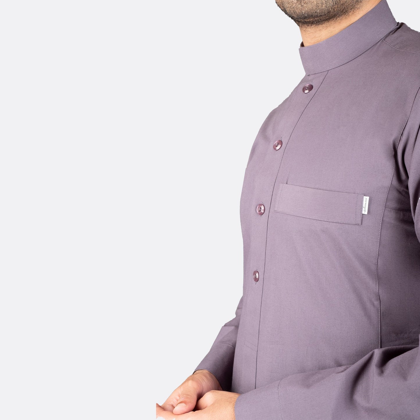 Classic Cotton Thobe Dark Grey - thobe | Nusuki MY