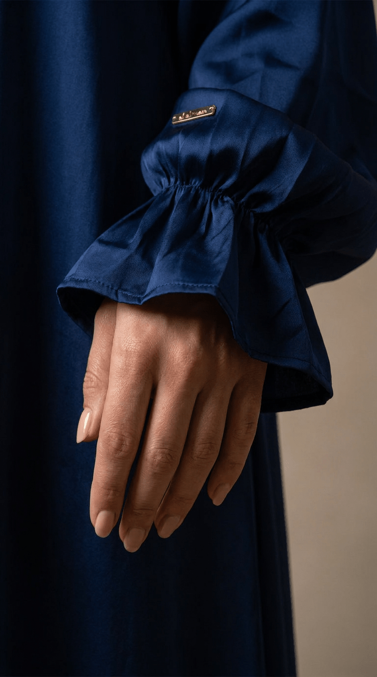 Desert Bloom Abaya Hijab Set | Lapis Lazule - | Nusuki MY