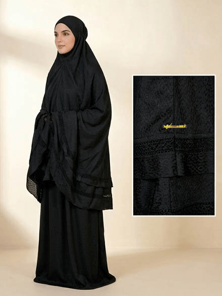 Joud Al-Turath Malaysian Prayerwear Set | Pitch Noir - | Nusuki MY