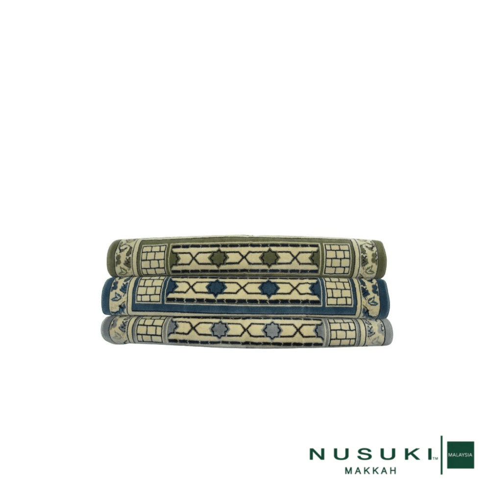 Riyadh Al Jannah Prayer Mat with Handbag - Prayer Mat | Nusuki MY