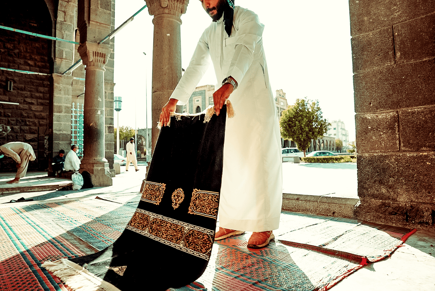 Setar Al - kaabah Prayer Mat with HandBag - Prayer Mat | Nusuki MY