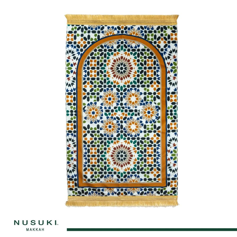 Arabesque Padded Prayer Mat with HandBag - Nusuki MY