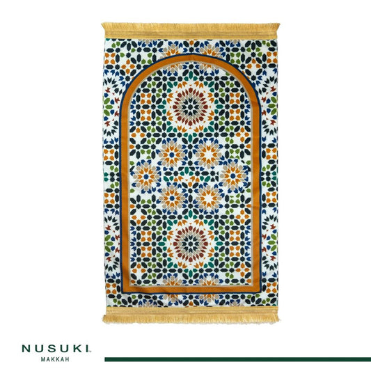 Arabesque Padded Prayer Mat with HandBag - Nusuki MY