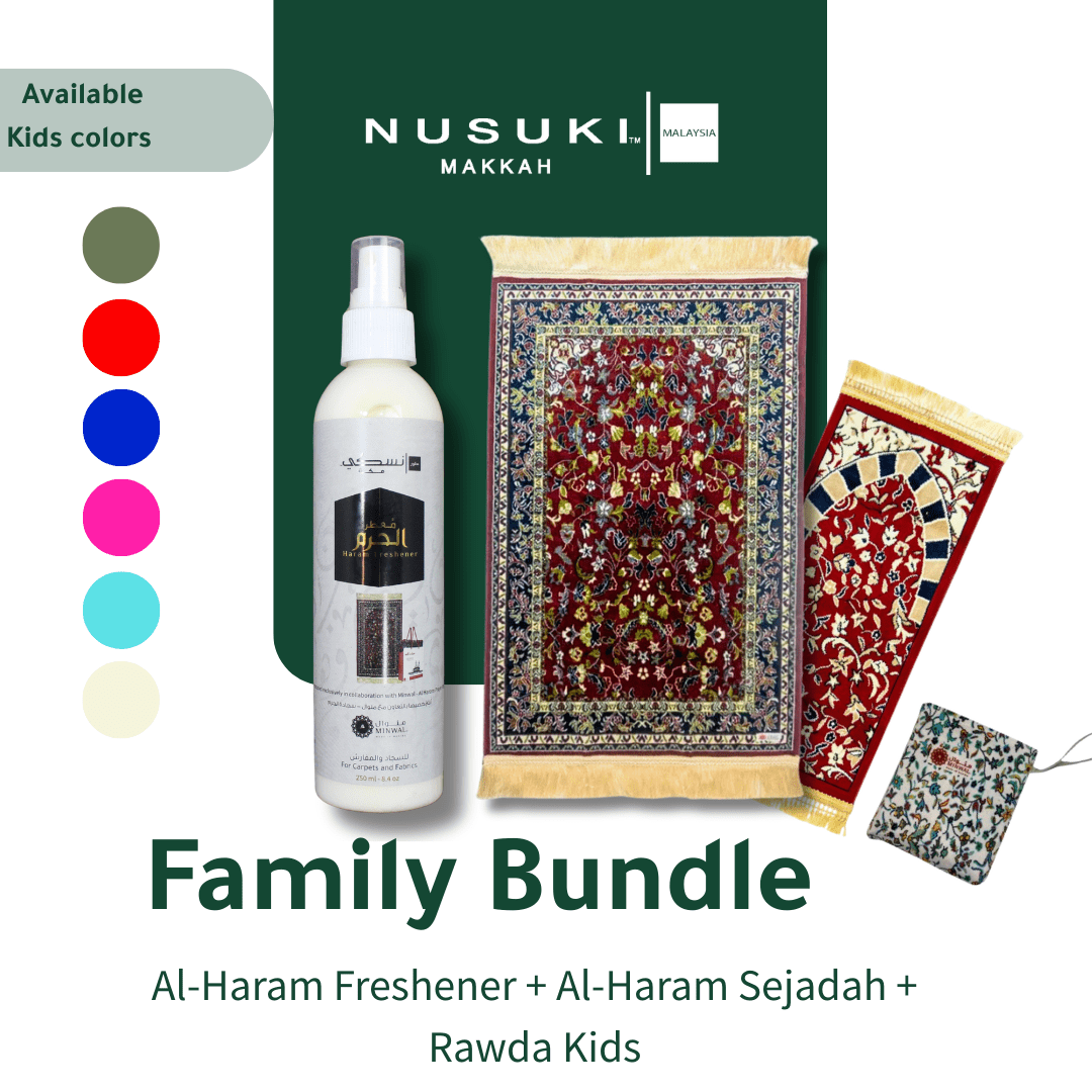10-Day Special Offer: Complete Family Prayer Bundle - Prayer Mat | Nusuki MY