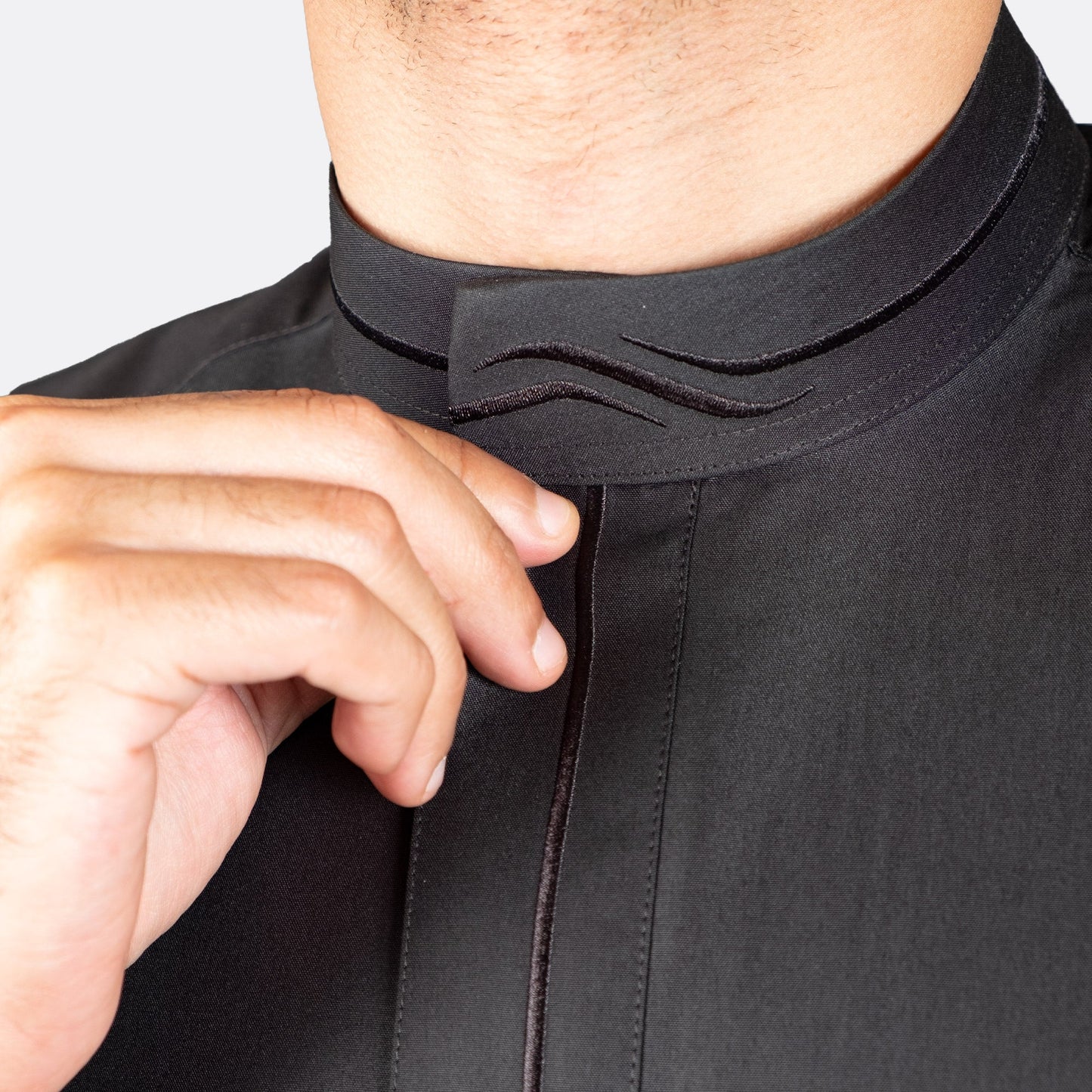Zip Thobe Sulaman Moden - Hitam