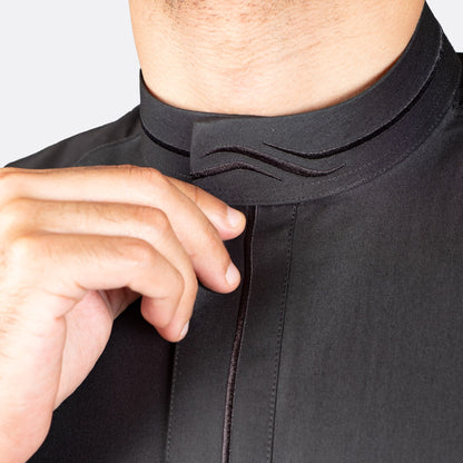 Zip Thobe Sulaman Moden - Hitam