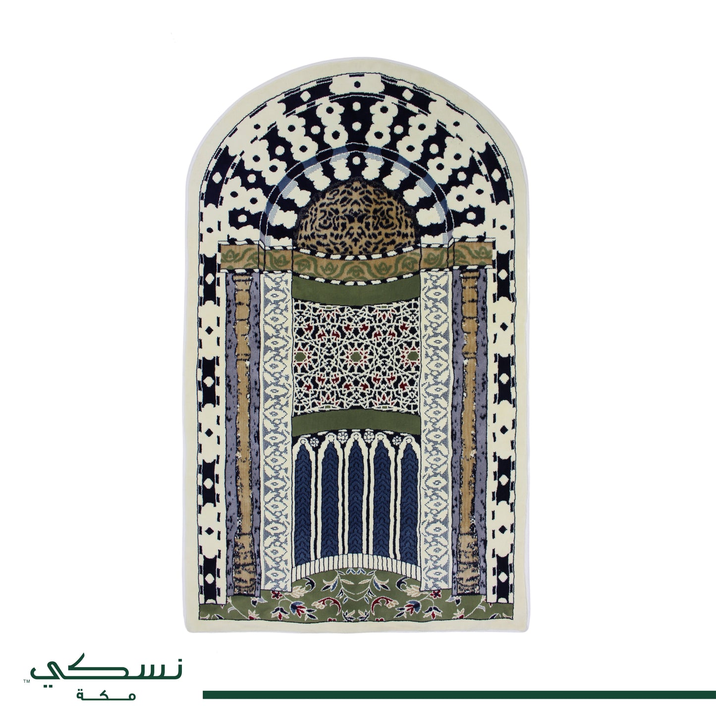Sejadah Lapik Mihrab Nabi Dilengkung Dengan Beg Tangan