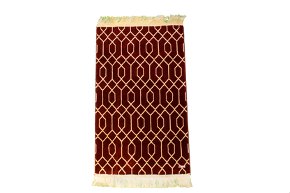 Al Yaqeen Prayer Mat Red Color