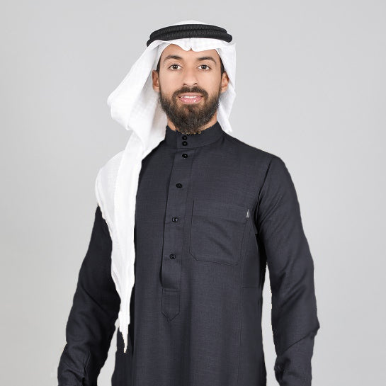 Black Winter Thobe Casual - Nusuki MY