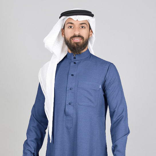 Blue Winter Thobe Casual - Nusuki MY