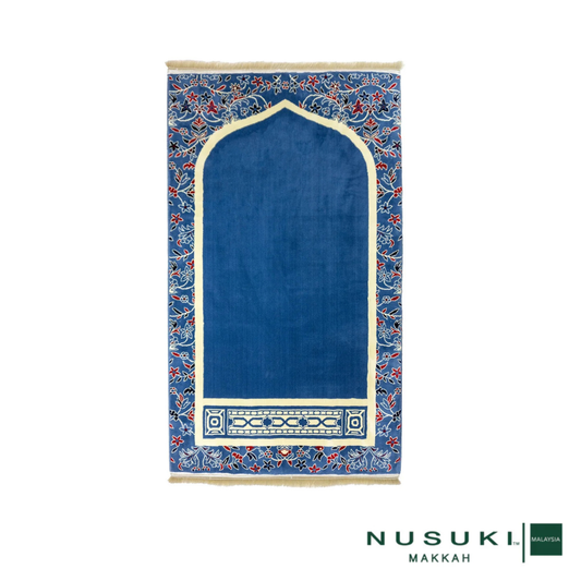Al Imam Memory Foam Prayer Mat Blue