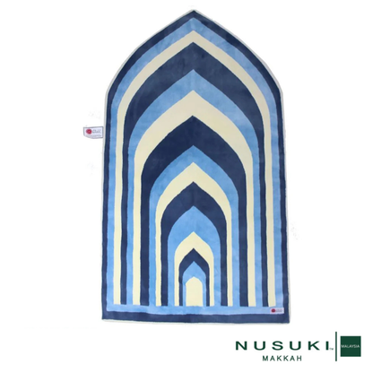 Sejadah Berlapik Al Noor Dilengkung dengan Beg Tangan