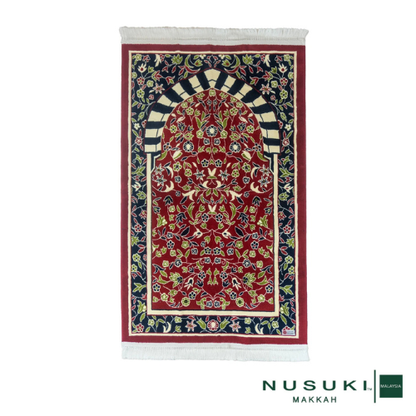 Al Rawda Al Mubarakah Prayer Mat with Handbag - Nusuki MY