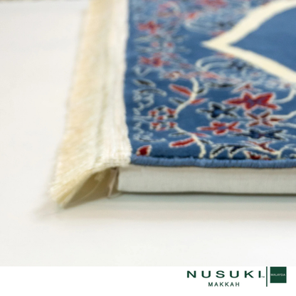 Al Imam Memory Foam Prayer Mat Blue