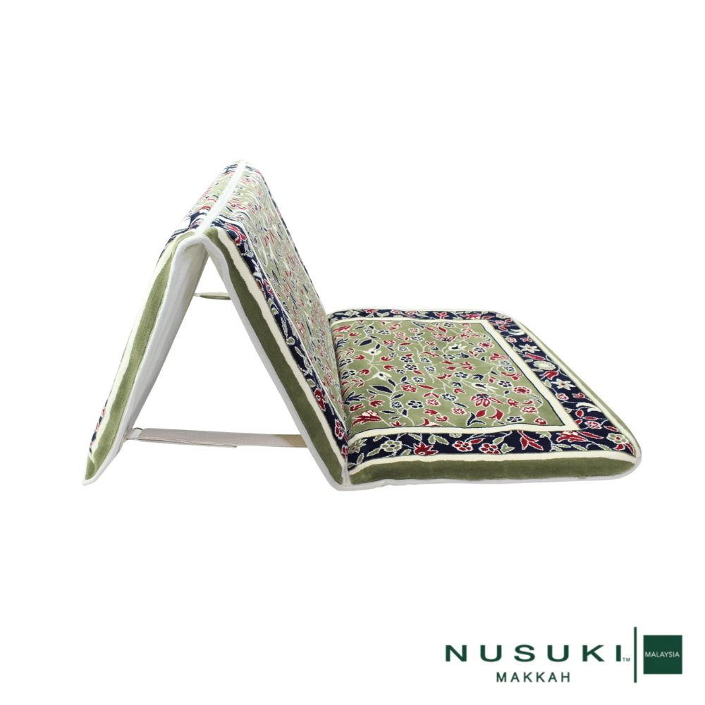 Foldable Prayer Mat Al Rawdha with Handbag
