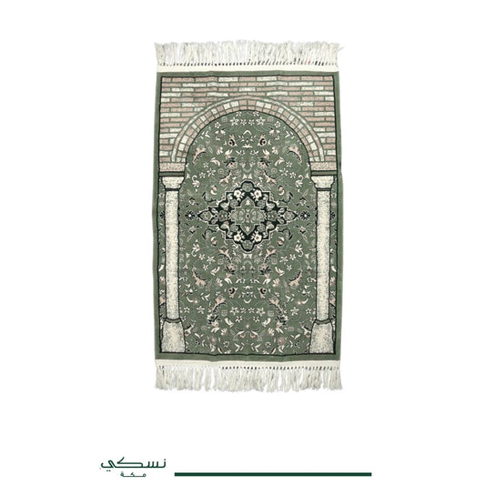 Green Rawdah Al Zahideen Prayer Mat - Nusuki MY
