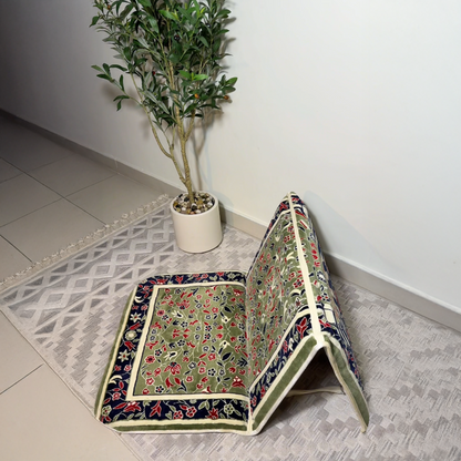 Foldable Prayer Mat Al Rawdha with Handbag - Nusuki MY