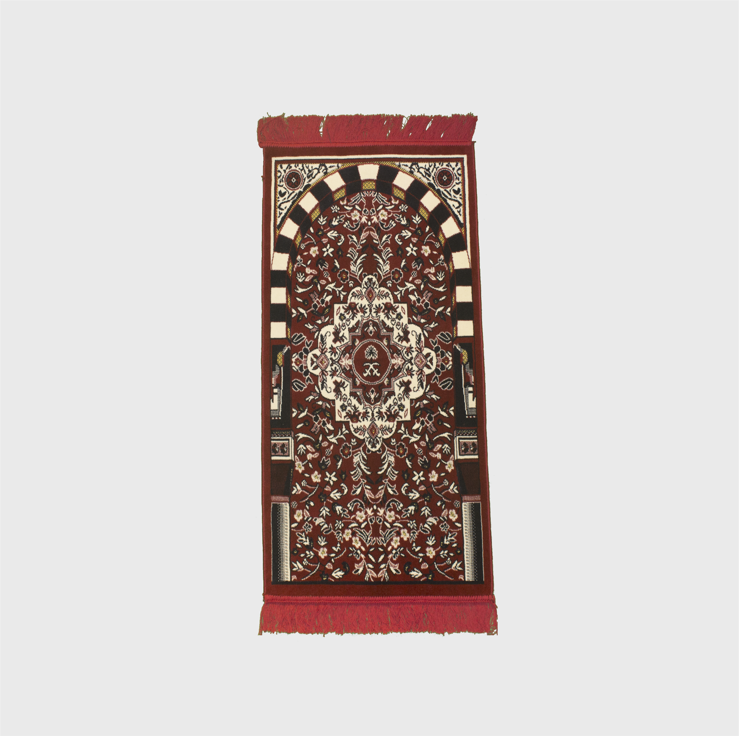 Red Riyadh al Salihyen Kids Prayer Mat - Nusuki My
