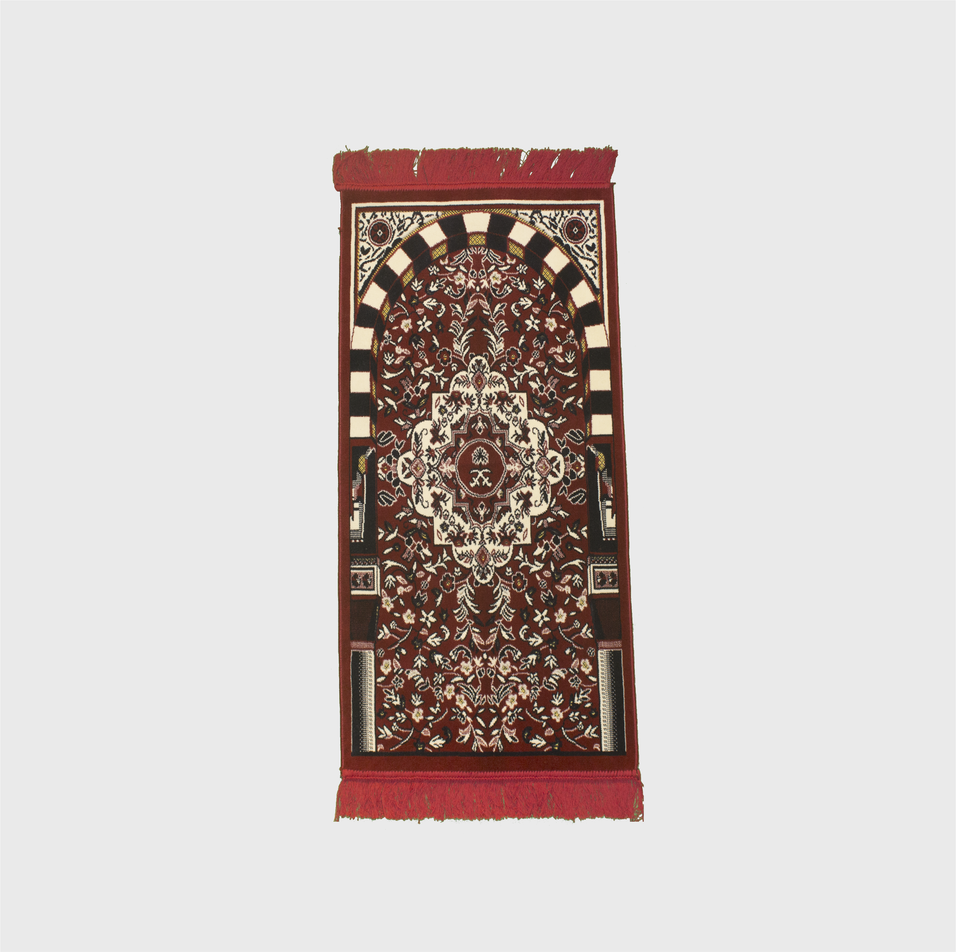 Red Riyadh al Salihyen Kids Prayer Mat - Nusuki My