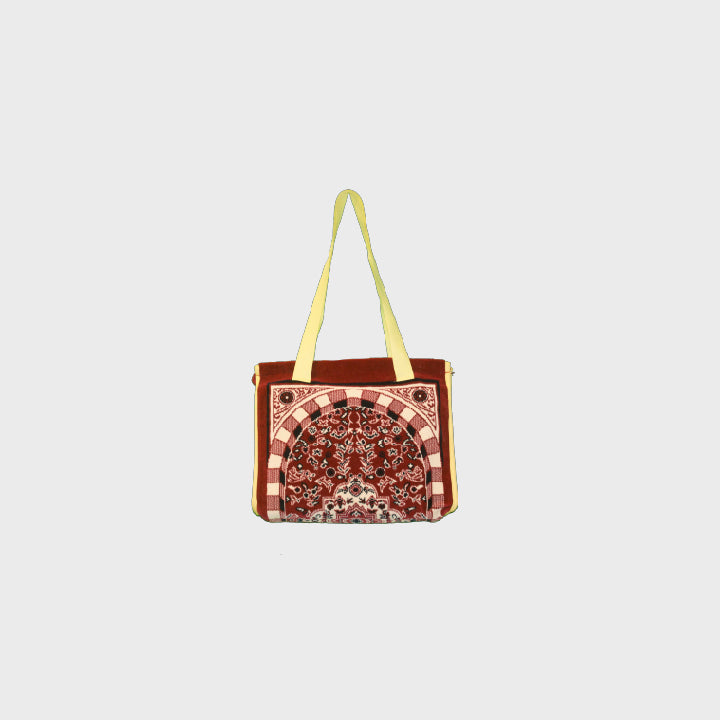 Red Riyadh al Salihyen Kids Prayer Mat Handbag - Nusuki My
