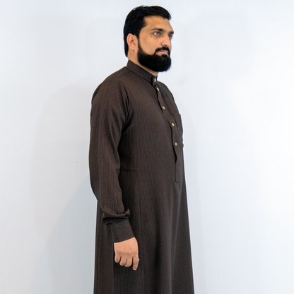 Red Winter Thobe Premium - Nusuki MY