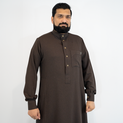 Red Winter Thobe Premium - Nusuki MY