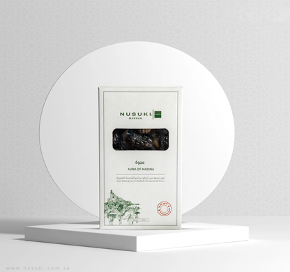 Premium Ajwa Dates from Madinah Farms - 500g - Nusuki MY