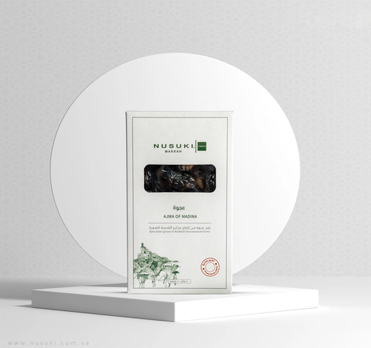 Premium Ajwa Dates from Madinah Farms - 500g - Nusuki MY