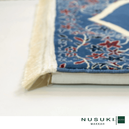 Al Imam Memory Foam Prayer Mat Blue - Prayer Mat | Nusuki MY