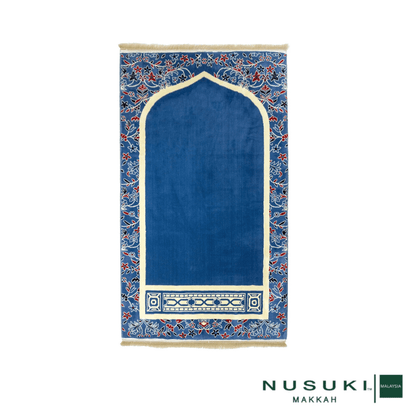 Al Imam Memory Foam Prayer Mat Blue - Prayer Mat | Nusuki MY