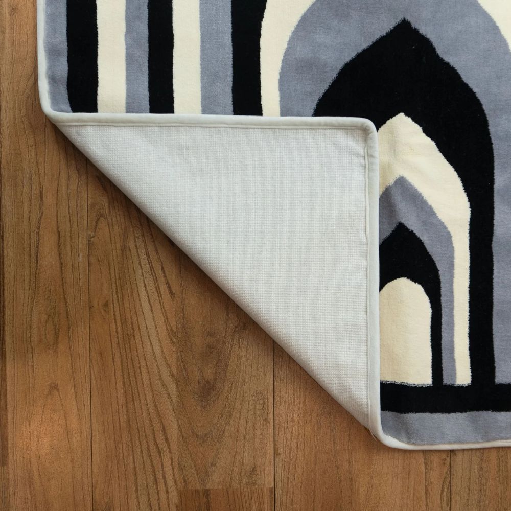 Al Noor Padded Prayer Mat Arched with Handbag - Prayer Mat | Nusuki MY