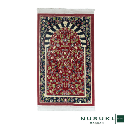 Al Rawda Al Mubarakah Prayer Mat with Handbag - Prayer Mat | Nusuki MY