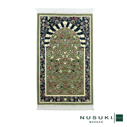 Al Rawda Al Mubarakah Prayer Mat with Handbag - Prayer Mat | Nusuki MY