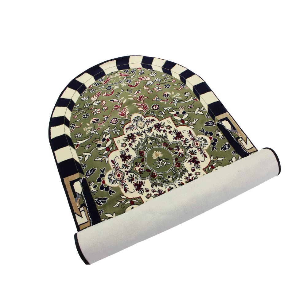 Al Rawda Padded Prayer Mat Arched with Handbag - Prayer Mat | Nusuki MY