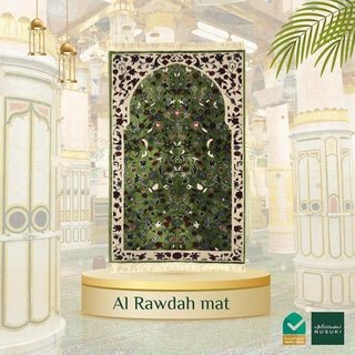 Al Rawdah Prayer Mat with Handbag - Prayer Mat | Nusuki MY