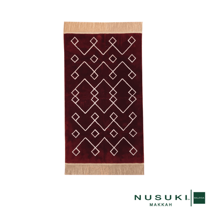 Al Redwan Prayer Mat with Hand Bag - Prayer Mat | Nusuki MY