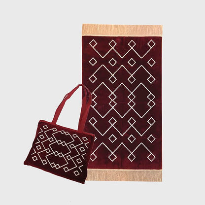 Al Redwan Prayer Mat with Hand Bag - Prayer Mat | Nusuki MY