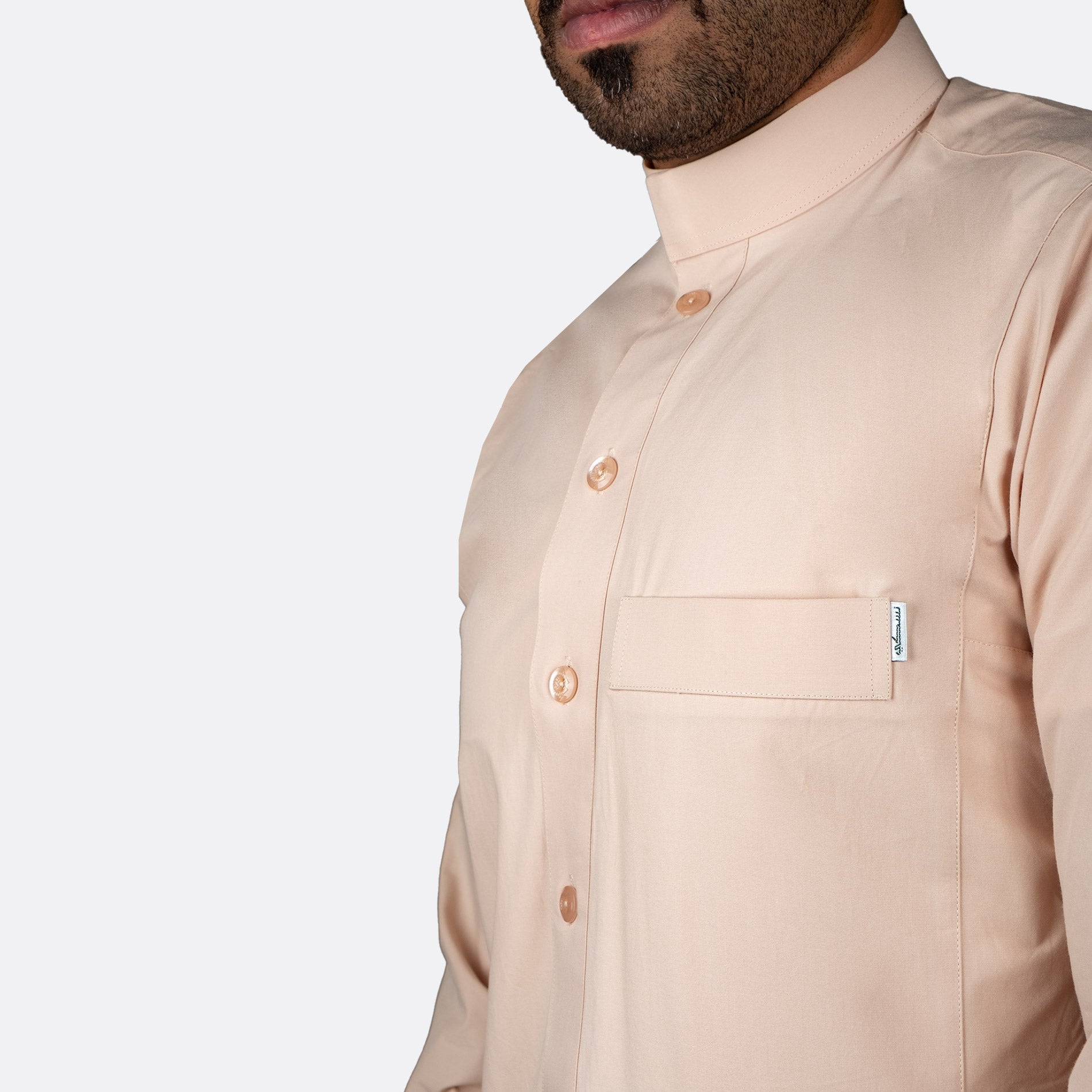 Classic Cotton Thobe Beige - thobe | Nusuki MY