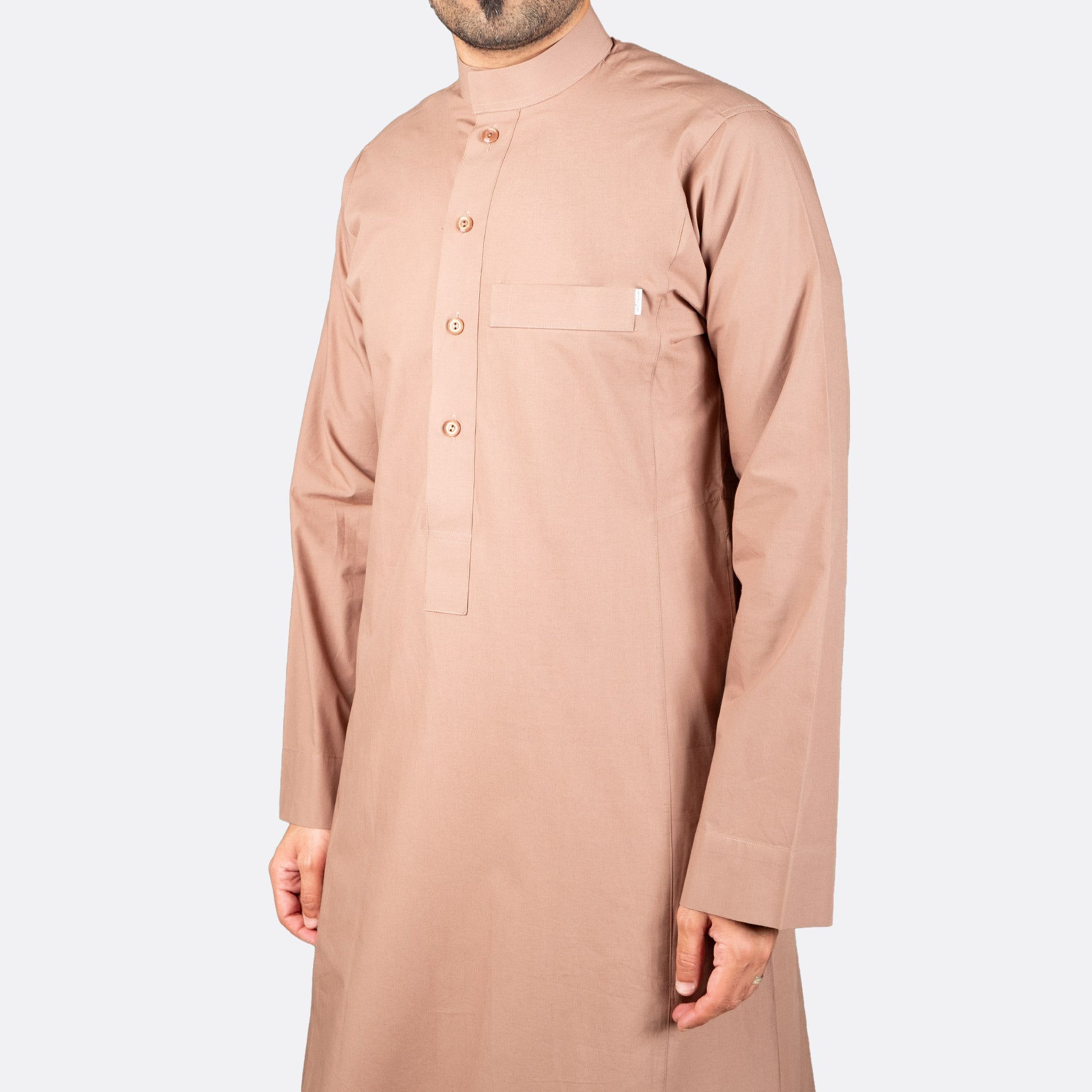 Classic Cotton Thobe Camel - thobe | Nusuki MY