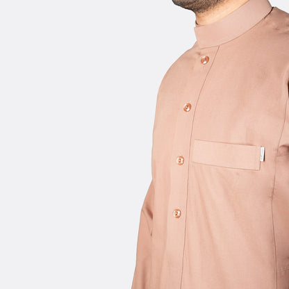 Classic Cotton Thobe Camel - thobe | Nusuki MY