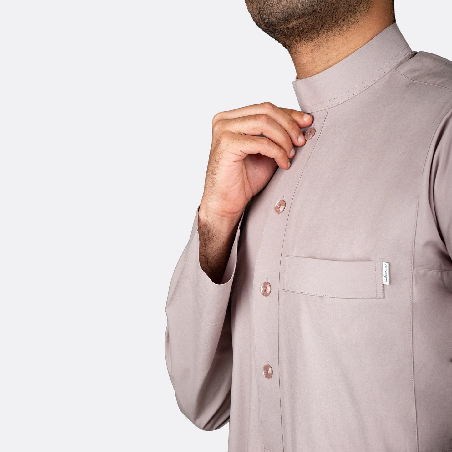 Classic Cotton Thobe Light Brown - thobe | Nusuki MY